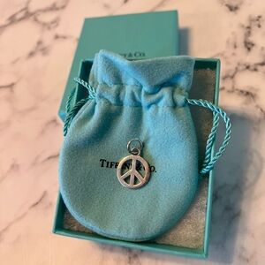 Tiffany & Co sterling silver Peace ☮️ charm